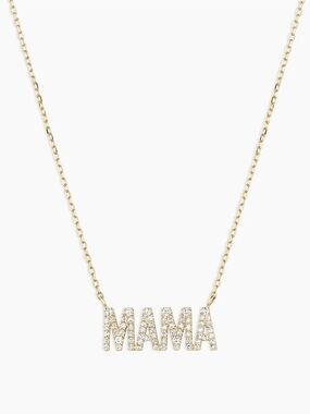 Gorjana Diamond Pavé Mama Necklace